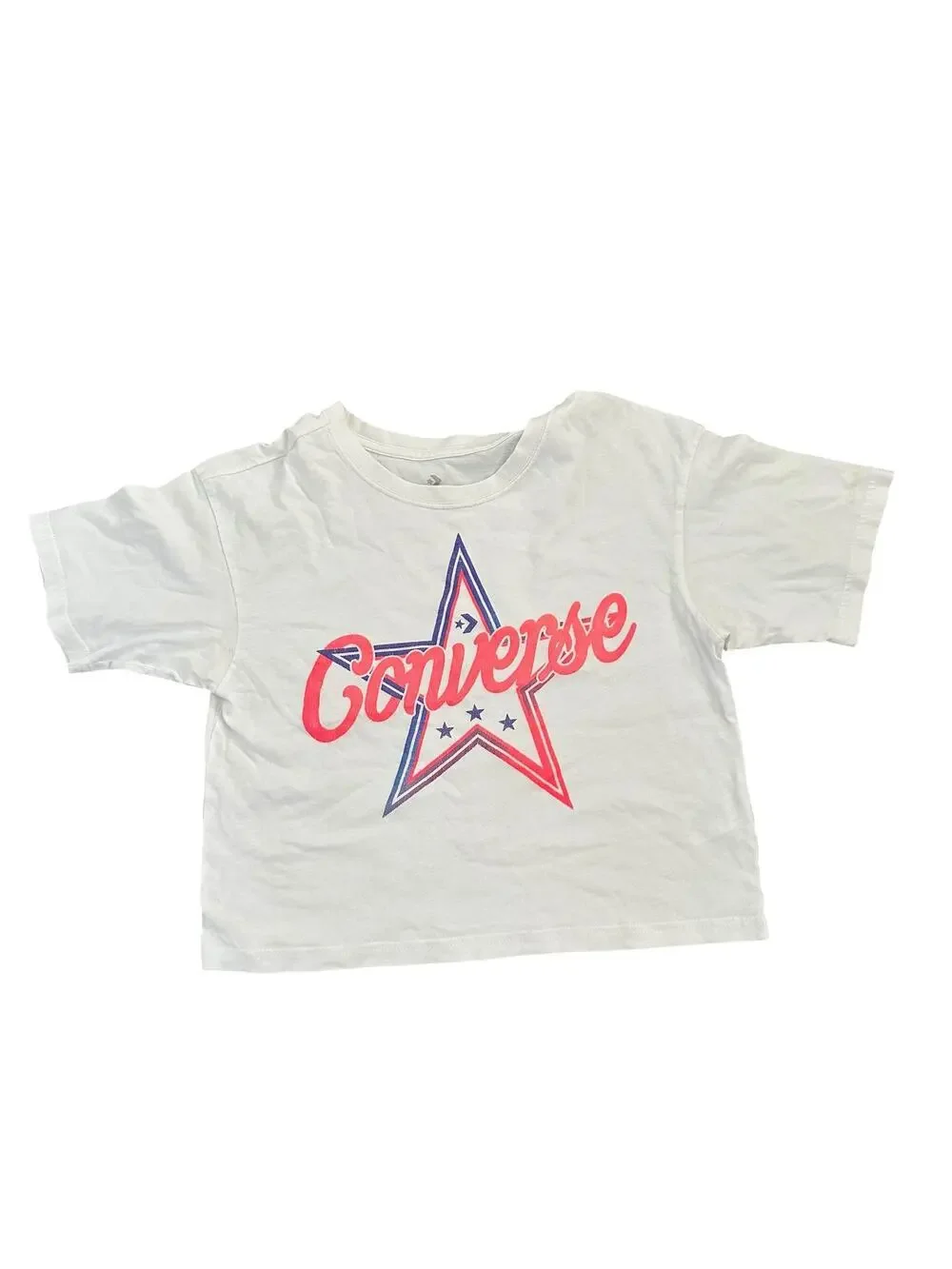 Converse Chuck Taylor patch boxy t-shirt star graphic white size medium